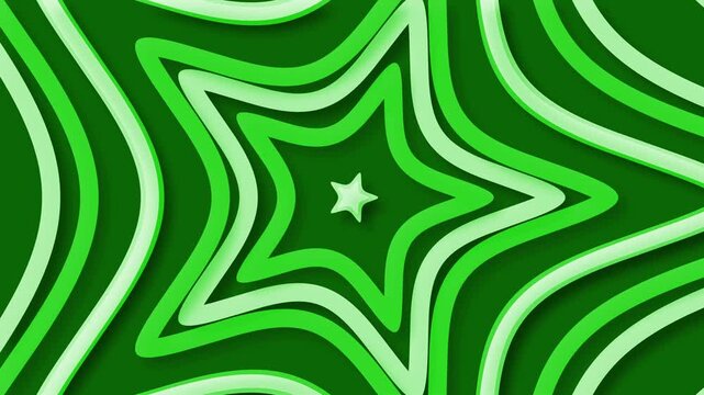Soft layered star paper-cut background animation