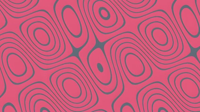 Abstract geometric pattern with pink and dark gray concentric shapes