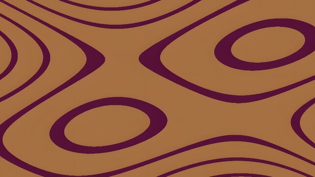 Abstract retro pattern with brown and purple geometric shapes