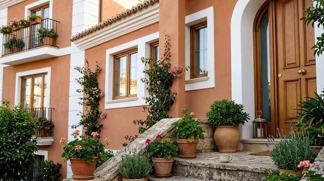 Spanish style facade