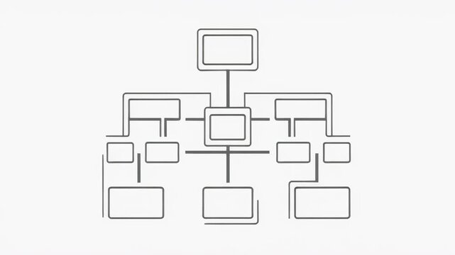 Minimalist animated family tree evolution sequence