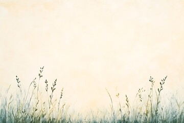 Fototapeta premium Serene sunset over wildflowers