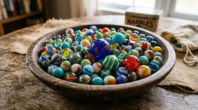 Bowl of marbles