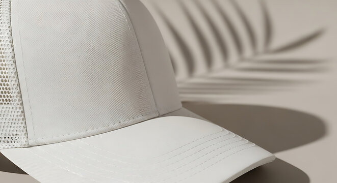 White fabric with textured surface and shadow detail.