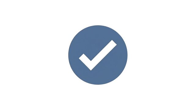 a credit card icon morphs into a checkmark inside a circle representing a successful payment transaction verification