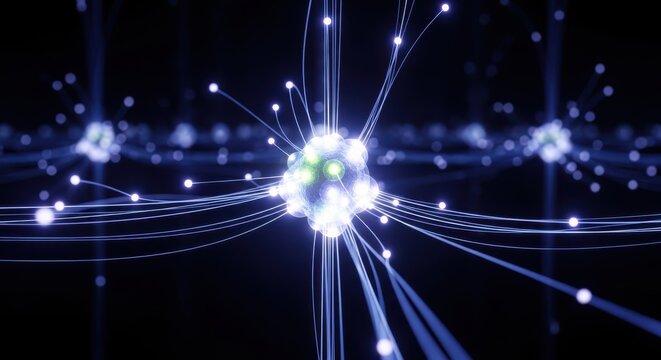 Cosmic network with bright glowing connections