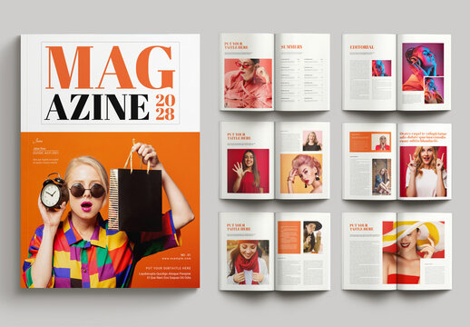Magazine Template 2028