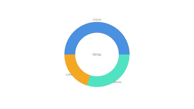 Investment Portfolio Donut Chart Allocation Animation