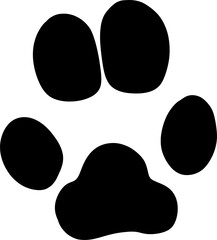 Black Dog Paw Prints Pattern Flat Illustration © 규진 이
