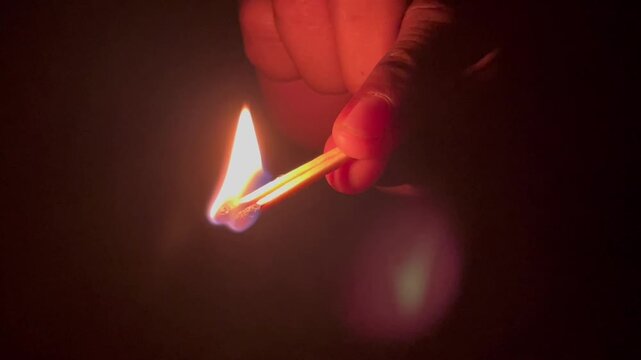 match on fire