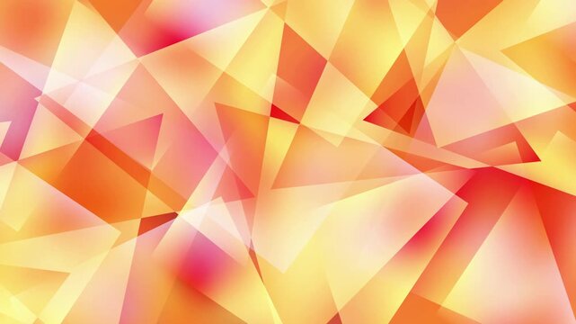 Abstract Geometric Orange Triangles 4K