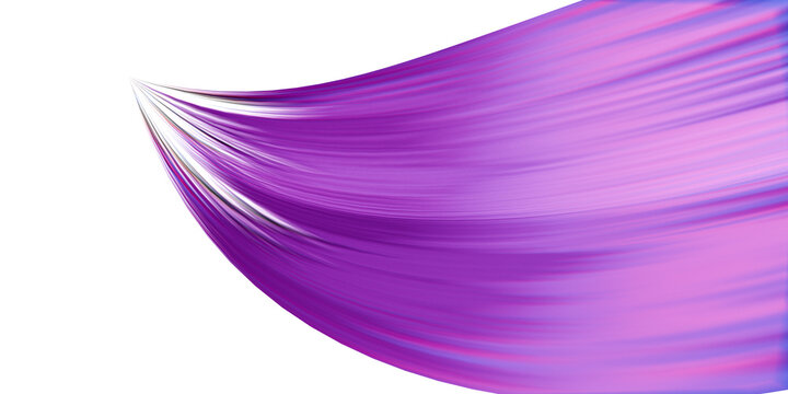 abstract 3d swoosh stroke, on transparent background