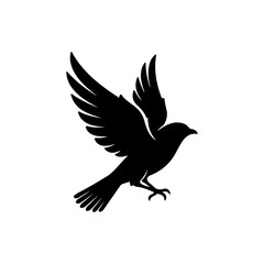 Fototapeta premium Luxury Bird Symbol Logo With Refined Wings For Premium Brand Identity Vector illustration