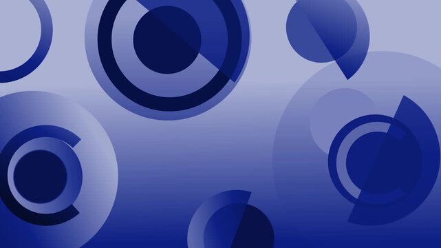Abstract circular geometric composition with gradient background animation