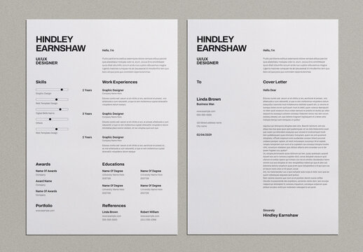 Resume and Cover Letter Layout