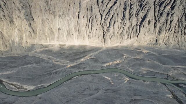 Aerial View of Dushanzi Grand Canyon in Karamay, Xinjiang, China