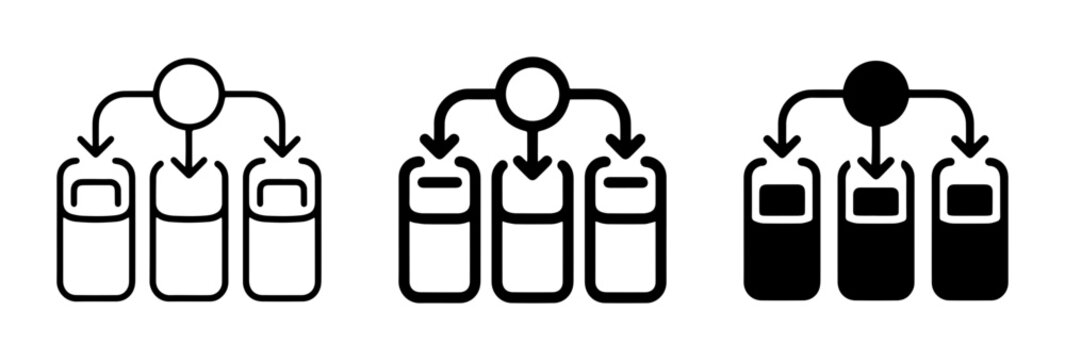 Hierarchy Icons, Organizational Structure, Team Management, Workflow Process, Decision Tree