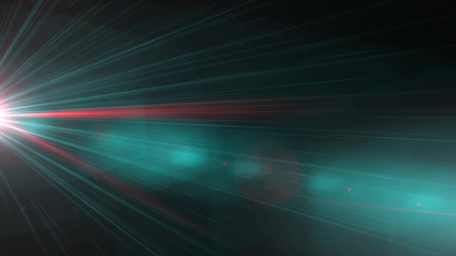 Cinematic Rays of Light on Black Background Overlay
