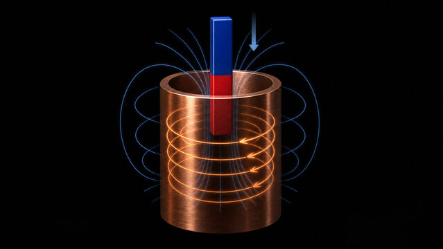  Lenz's Law Magnet Falling Slowly Copper Tube