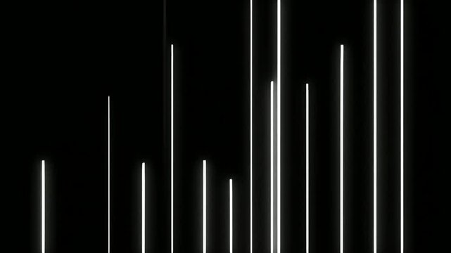 白いレーザーが伸びる直線的な光