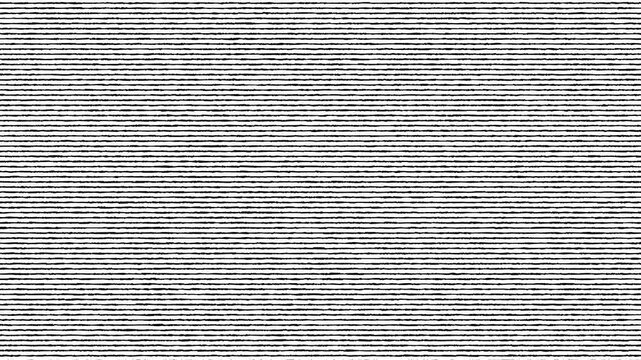 Abstract Textured Black and White Horizontal Lines Pattern: Glitch, Static, and Digital Noise Background for Retro and Modern Design Projects