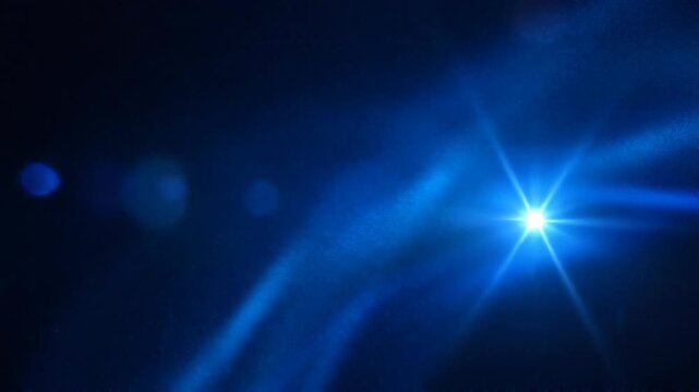 Abstract blue light background with glowing bokeh and smooth gradient for digital design and technology