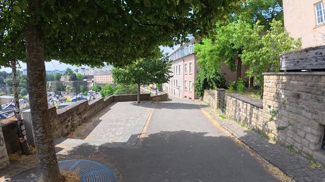 Chemin de la Corniche, Luxembourg ville, Alzette la Ville Haute