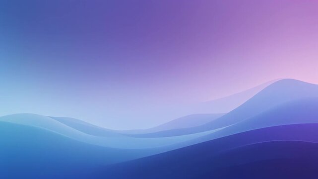 smooth gradient landscape with pastel sky and abstract hills transition
