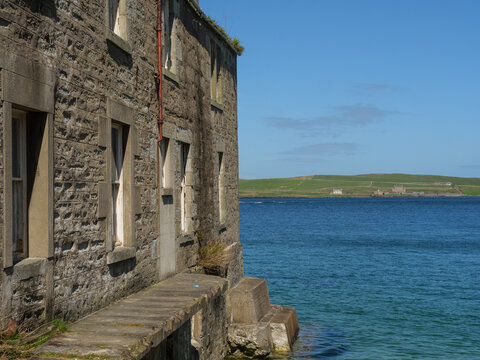 Die Stadt Lerwick auf den Shetland Inseln
