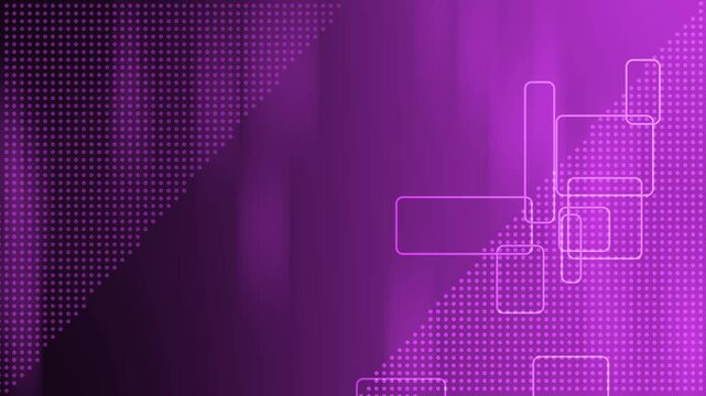 Abstract tech background with dotted halftone pattern and overlapping rounded rectangles along a diagonal animation