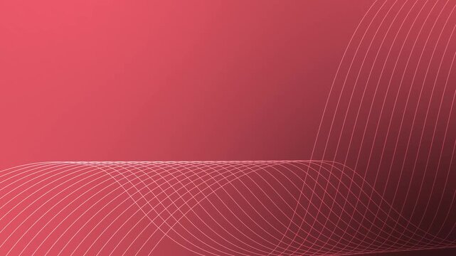 Abstract background with white curved grid lines forming wave-like intersecting patterns along bottom animation