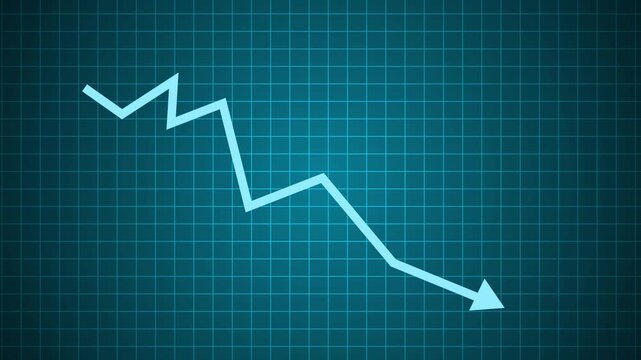 Corporate Earnings Down Animation with Professional Analytics Charts