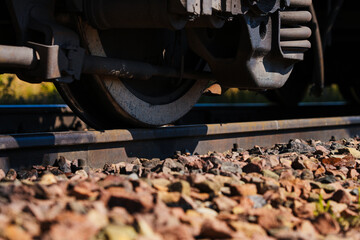 Detailed train undercarriage and wheels. © SGr