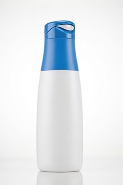 Cosmetic bottle isolated on white background. Beauty and skincare product.