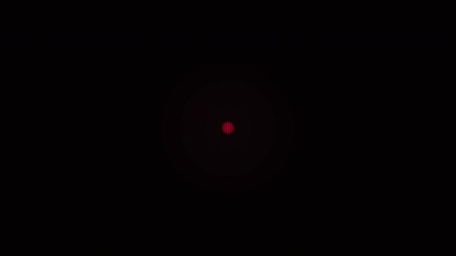 Rotating red abstract globe animation, motion graphic, global connection, digital world concept