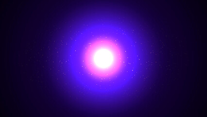 Bright glowing pink and purple nebula in deep space © Asma