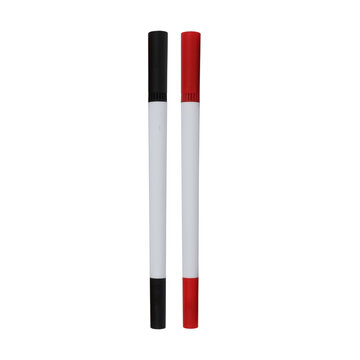 Black and Red Marker Pens Set Office Stationery Isolated On Transparent Background PNG