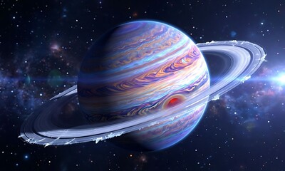 Naklejka premium planet in space