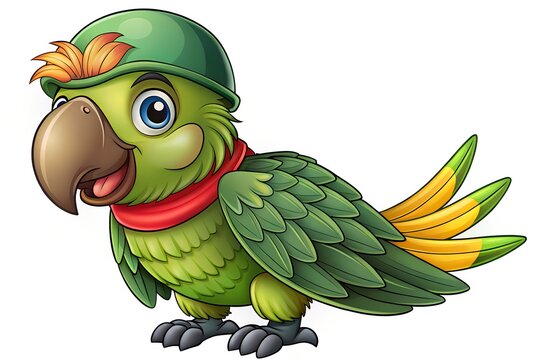 cartoon parrot with a parrot