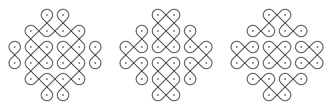 Simple Indian Kolam For Daily Use!