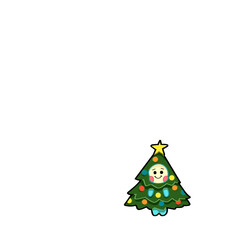 a little chrismas tree character 