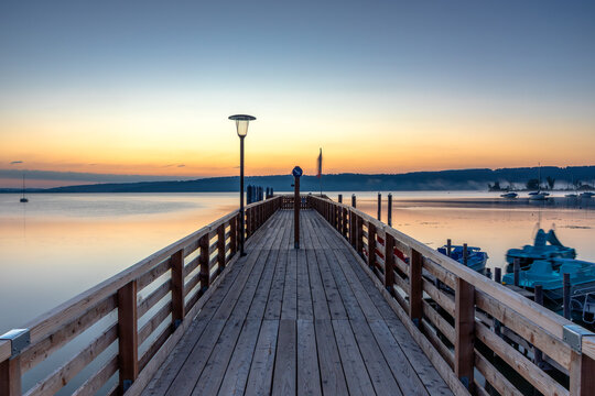 Morgend&auml;mmerung in Diessen am Ammersee, Bayern