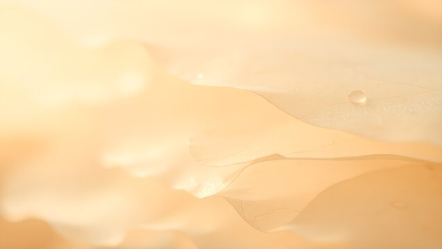 Abstract Mica Mineral Texture Background with Soft Warm Bokeh and Crystalline Layers