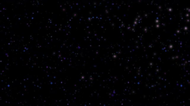 colourful white and blue space nebula starfield flying through an explosion of stars in space or glitter like the view from a spaceship cockpit or a sparkly motion background with a black backdrop 4K 