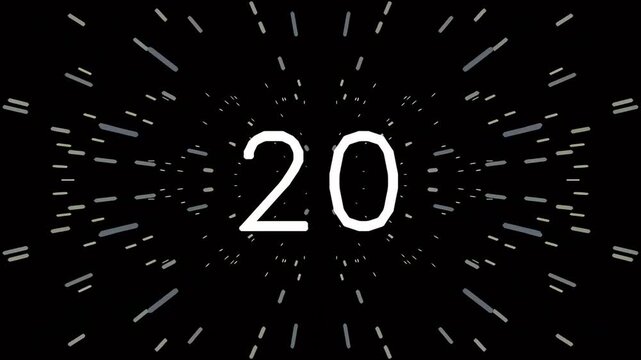 Dynamic countdown timer with futuristic space theme background