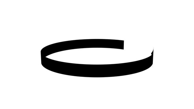 Animated circular arrows rotation symbol showing continuous loop motion, repeat cycle, refresh process, synchronization, recycling, and workflow concept