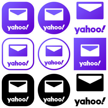 yahoo logo set. yahoo icon buttons, social media icons , social networking logo , Yahoo Mail: Email & Planner App or Platform