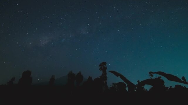 time lapse of stars and clouds