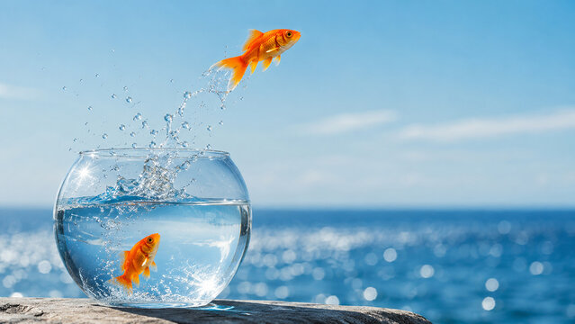 goldfish in water