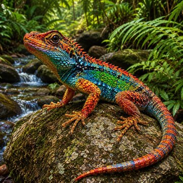 lagartija lizard in forest